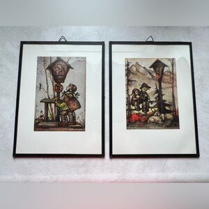 Hummel vintage prints wall decor